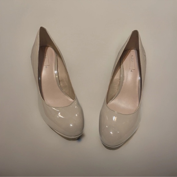 Aldo Nude Pumps Heels Stiletto Shoes Women’s Size 6.5 Dress Shoes - Picture 6 of 13